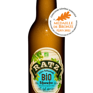 Bière Ratz Bio Blanche - Médaillée de Bronze Paris 2022