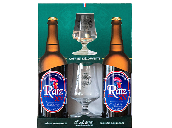 Coffret Dégustation de bières Ratz XV en 75cl